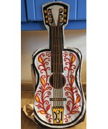 Rare Al-Lar-Bru Canvas Guitar Shape Shoulder Overnight Bag Very Unique S... - $49.49