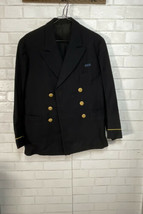 WW2 Era US Navy Dress Blue Officers Uniform Jacket &amp; Pants Marksman Ribbon - £62.68 GBP