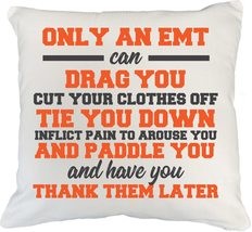 Make Your Mark Design Only an EMT White Pillow Cover for Girlfriend, Boy... - £19.78 GBP+