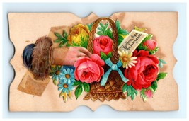 Victorian Embossed Calling Card With Flap Name Inside - Ole P. Hermoe - £5.43 GBP