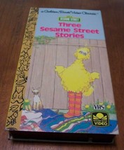 Golden Book Three Sesame Street Stories Vhs Video Golden Book 1989 - £11.67 GBP