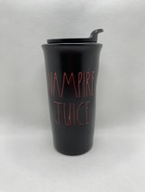 Rae Dunn Vampire Juice black red artisan collection ceramic travel mug with lid - £16.93 GBP
