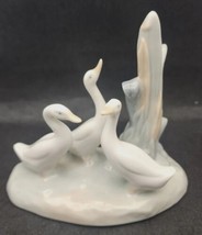 Vintage NAO by Lladro Group of 3 Ducks Geese Porcelain Figurine - £31.96 GBP