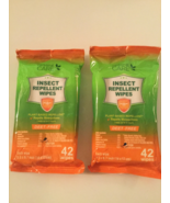 Plant based wipes 2 packs of 42 total 84 Deet free new repellent - $12.00