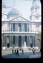 35 mm color slide * 1950's travel to England LONDON St. Pauls Cathedral ... - $5.50