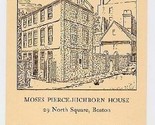 Moses Pierce Hichborn House Boston Massachusetts Postcard - $11.88