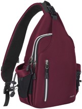 Men&#39;S/Women&#39;S Chest Shoulder Bag Mosiso Sling Backpack Double Layer Hiking - £27.49 GBP