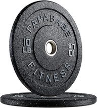 papababe Bumper Plates, High-Bounce Olympic Weight Plates 10 lbs Pair - £46.70 GBP