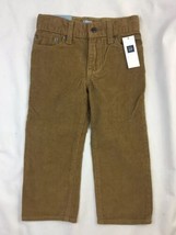 NWTs Baby Gap Kids Toddler Boys Straight Fit Corduroy Pants Size 2 Years - £15.78 GBP