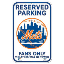 New York Mets 11&quot; x 17&quot; Reserved Parking Plastic Sign - MLB - £11.55 GBP