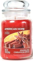 American Home By Yankee Candle 19oz Sparkling Cinnamon Spice 1 Wick Glass Candle - £23.58 GBP