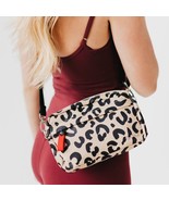 Nancy Nylon Camera Crossbody Bag Tan Leopard - $54.45