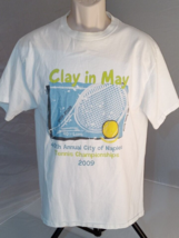 City Of Naples  2009 Tennis Championship  White  T Shirt Size L - £12.47 GBP
