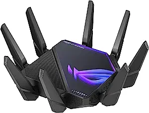 ASUS ROG Rapture WiFi 6E Gaming Router (GT-AXE16000) - Quad-Band, 6 GHz ... - $924.99