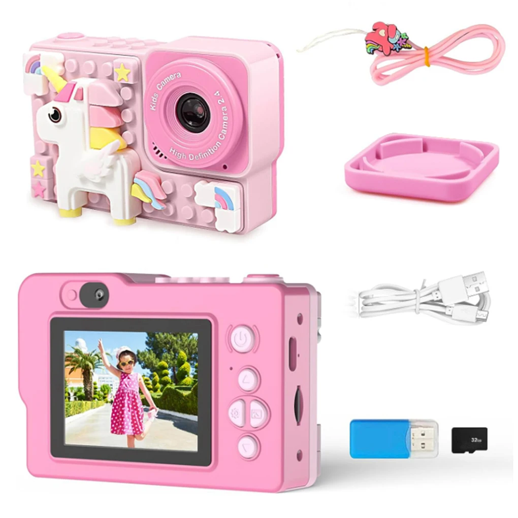 Long Lasting Toy Camera For Kids Portable Anti-Drop Silicone Case Developmental - £33.90 GBP+