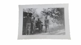 Soldiers Having A Conversation Near A Military Vehicle Vintage WW1 Era P... - $4.40