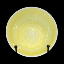 Gibson Designs TAVERNWARE YELLOW 2-Fruit Bowls 5 5/8”D Yellow Band Blue ... - $17.82