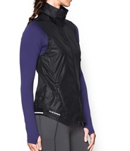 New Womens Under Armour Vest NWT Storm Black M Reflective Run Water Resi... - $107.91