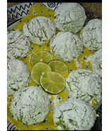 Keylime Crinkles Cookies. Homemade. One (1) Dozen. Approx 2&quot;each - $17.65 CAD