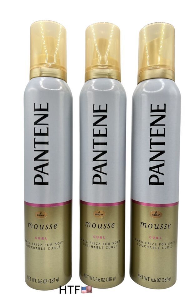 Lot of 3 Pantene Pro V Stylers Curl Boosting Mousse Touchable Tame Frizz, 6.6 oz - $69.29