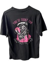 Retrofit Short Sleeved T Shirt Mens Medium Youll Float Too Grim Reaper Flamingo - £10.83 GBP