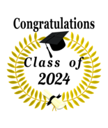 Congratulations Class of 2024, SVG and PNG Digital Files - $2.96