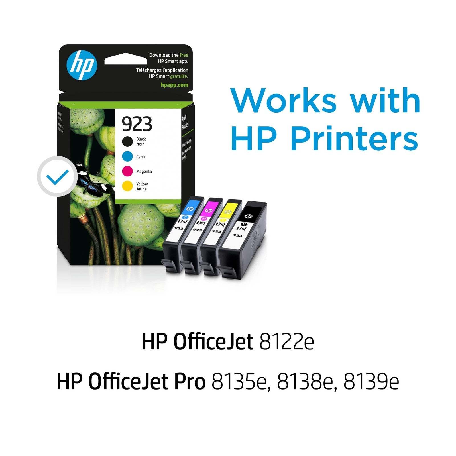 HP 923 CMYK Original Ink Cartridge 4-Pack, Average cartridge yields 500 standard Item image 4