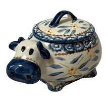 Temptations Presentable Ovenware by Tara Mini Baker Old World Blue Figural Cow - £9.13 GBP