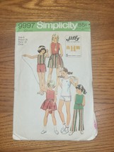 Simplicity 9997 Girl&#39;s Shorts or Pants, Top &amp; Wrap Skirt Pattern Cut Size 6 - £1.29 GBP