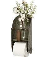 Country Scoop Toilet Roll Holder with shelf - $57.05 CAD