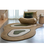 Irregular Handmade Tufted Wool Carpet for Living Room, Bedroom, Hall, En... - $260.00+
