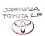 98 - 2003 Toyota Sienna Le Emblem Logo Badge Symbol Trunk Gate Rear Name... - $26.99