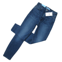 NWT 7 For All Mankind Aubrey in b(air) Peace Blue Skinny Stretch Jeans 26 - £57.55 GBP