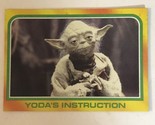 Vintage Star Wars Empire Strikes Back Trade Card #331 Yoda’s Instructions - $1.98