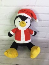 Animal Adventure Penguin Christmas Red Santa Hat Plush Stuffed Animal Toy 2016 - £19.16 GBP