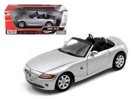 BMW Z4 Convertible Silver 1/18 Diecast Model Car by Motormax - £50.24 GBP