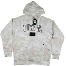 NWT $95.00 Under Armour Mens Project Rock USA Vet Day Camo Hoodie White Large - £34.16 GBP