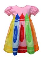 Kids Pink Crayon Dress - £37.59 GBP