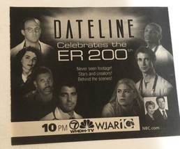 ER Dateline Tv Guide Vintage Print Ad Noah Wylie George Clooney Tpa6 - $5.93