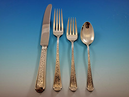 Old Brocade by Towle Sterling Silver Flatware Set Service 24 pieces - £996.58 GBP