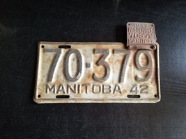 1943 Manitoba License Plate - $36.66