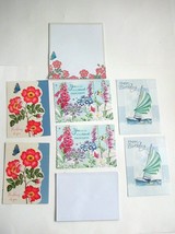Lot of 6 Greeting Cards with Notepad &amp; Envelopes (Birthday &amp; Thinking of... - £1.65 GBP
