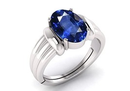 5 Carat Lab Certified Unheated Untreatet AAA+ Quality Natural Blue Sapphire Ring - £101.69 GBP
