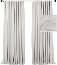 Inovaday 100% Blackout Curtains 84 Inch Length 2 Panels Set,, Beige W50 X L84 - £35.96 GBP