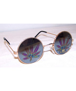 2 pair POT LEAF REFLECTION SUNGLASSES eyewear glasses marijuana noveltie... - £5.30 GBP