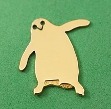 Vintage Jewelry Russian 397 Gold on 925 Sterling PENGUIN Tie Tack Lapel Pin - $34.64