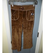 Faded Glory Brown Velour Pants Size 6/6X (S) Girl&#39;s NEW - $402.18 MXN