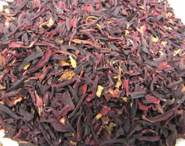 Red Hibiscus Flowers 1/4 oz Cut Culinary Herb Spice Flavoring Lemonade Tea Cook - £6.72 GBP
