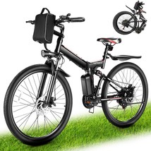 Electric Bike 500W 48V Folding Commuters E-Bike 26&quot; Mountain Bicycle 21Speed Mtb - £582.61 GBP