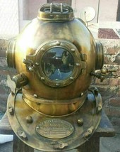 Plongée Casque Américain Marine Artisanal Ancien Divers Helm - £166.11 GBP